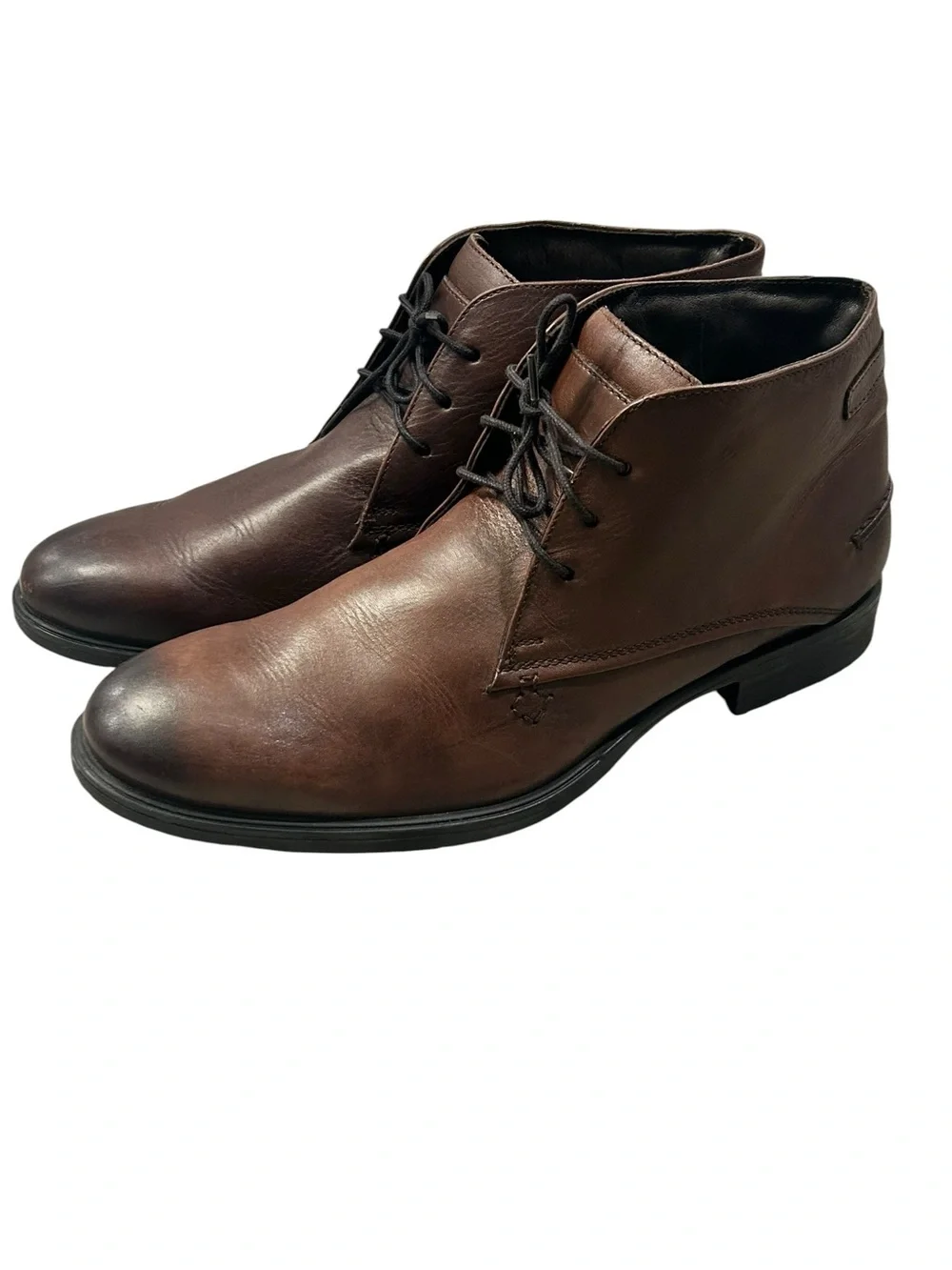 Bostonian Mid Lace Up Cukka Leather Boots Men’s 11 Casual Business Men’s